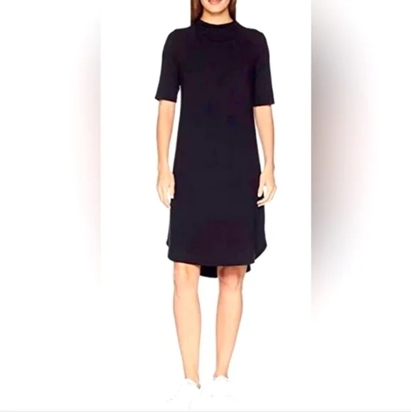 eileen fisher t shirt dress V-Neck Organic Cotton T-Shirt Dress (Women)
